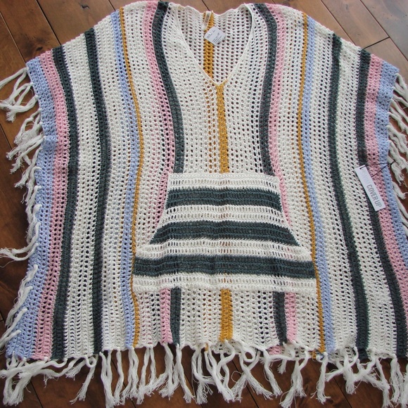 Forever 21 Other - Forever 21 Multi Colour Crochet Swim Cover Up CUTE